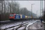 482 001-5 (SBB Cargo) in K�ln-Gremberg am 8.2.2013.