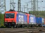 482 048-2 mit einer weiteren Re 482 der SBB Cargo in Gremberg am 04.06.2010
